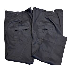 Cintas ComfortFLEX Mens Black Cargo Work Pants Style 270 35 Waist 44 Inseam‎ 34